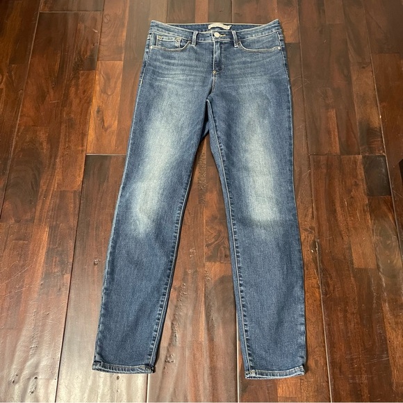 Athleta Sculptek High Rise Skinny Jeans Women’s Size 8 Medium Wash Blue Stretch - Picture 1 of 9